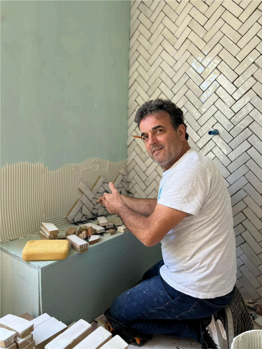 Sander Tile craftsmanship example